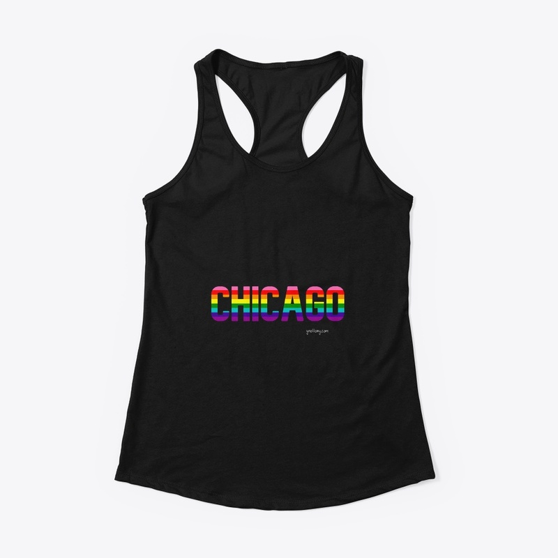 Chicago Pride Rainbow Flag Apparel