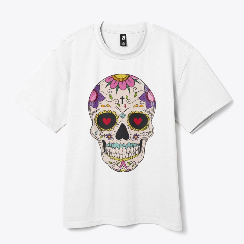 Day of the Dead Floral Sugar Skull Merch