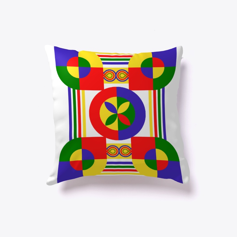 Tribal Geometric design primary color