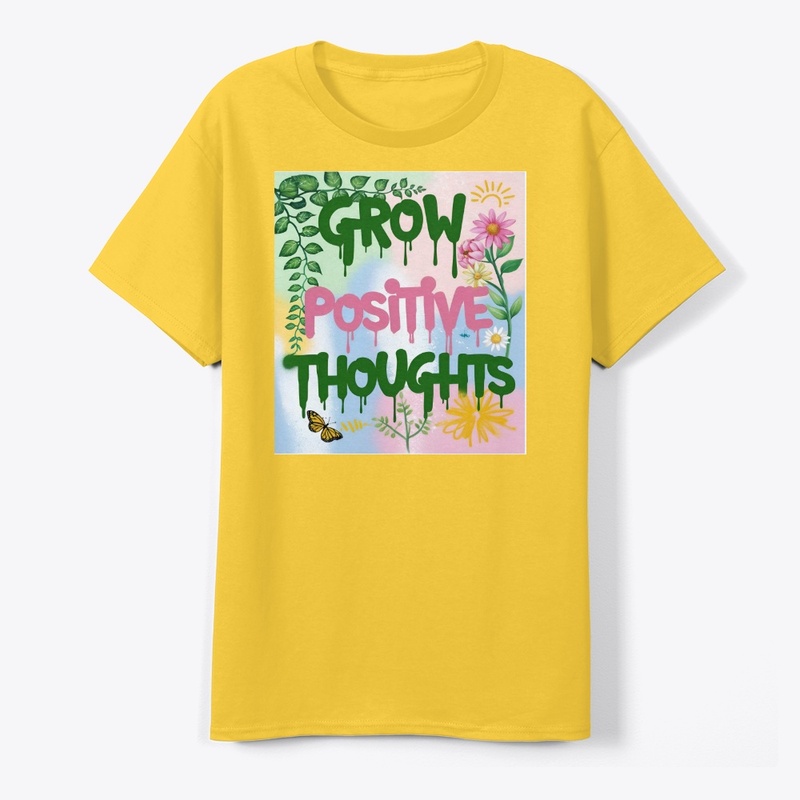 Grow Positive Thoughts  Graffiti Design