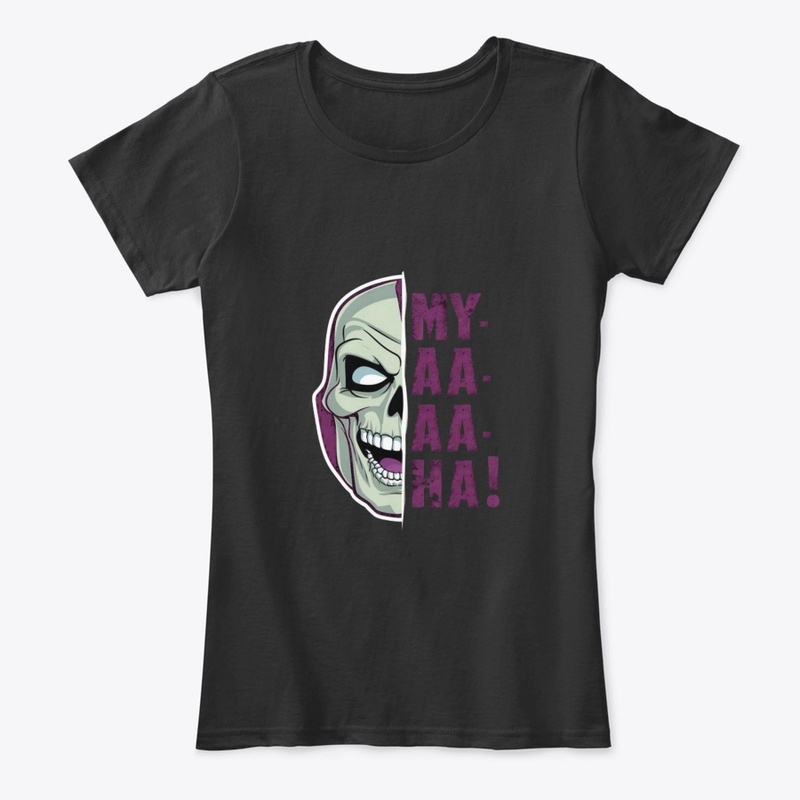 Funny Skeletor Gray Skull Evil Laughter 