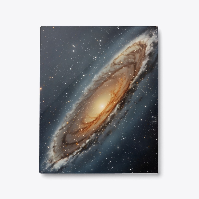 Metal Print Majestic Spiral Galaxy