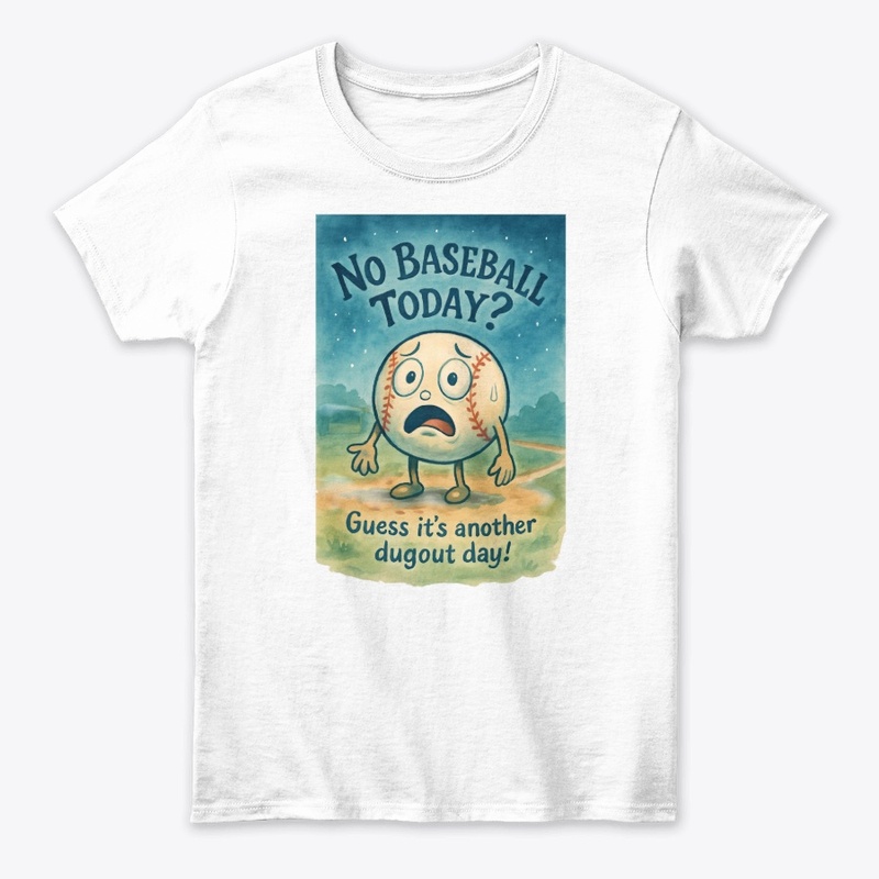 No Baseball Today Meme Tee