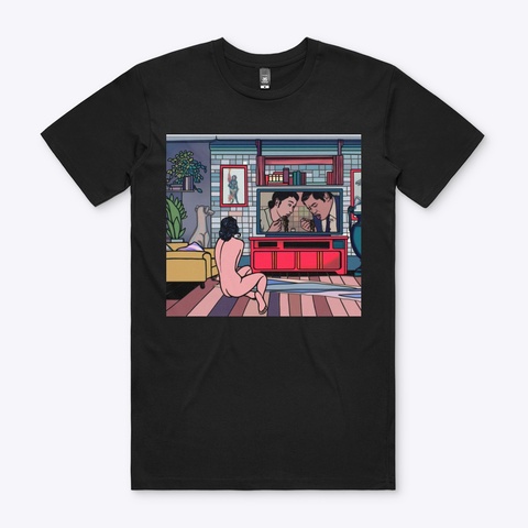 Noodle Night Black áo T-Shirt Front