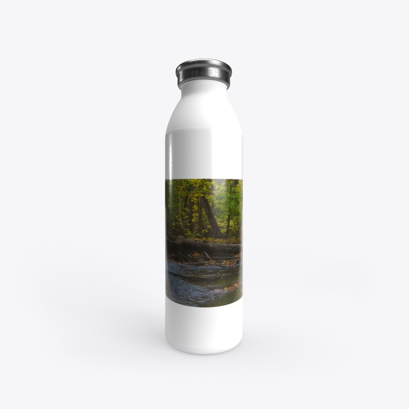  Fall Scene at the Creek-Water Bottle 