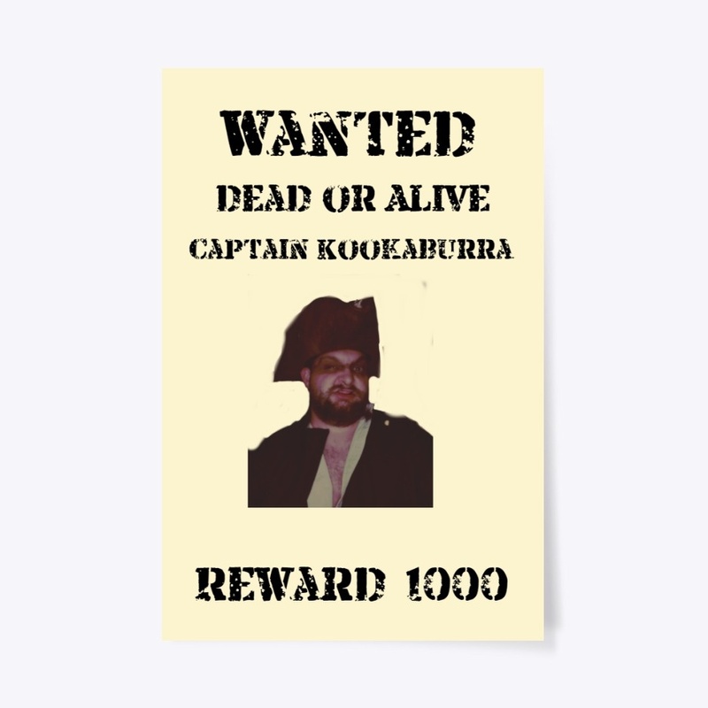 Captain Kookaburra Wanted Poster