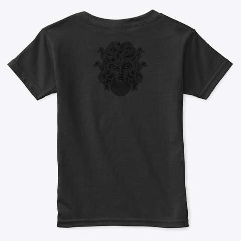 Kids Love She's Deadly Too!!  Black T-Shirt Back