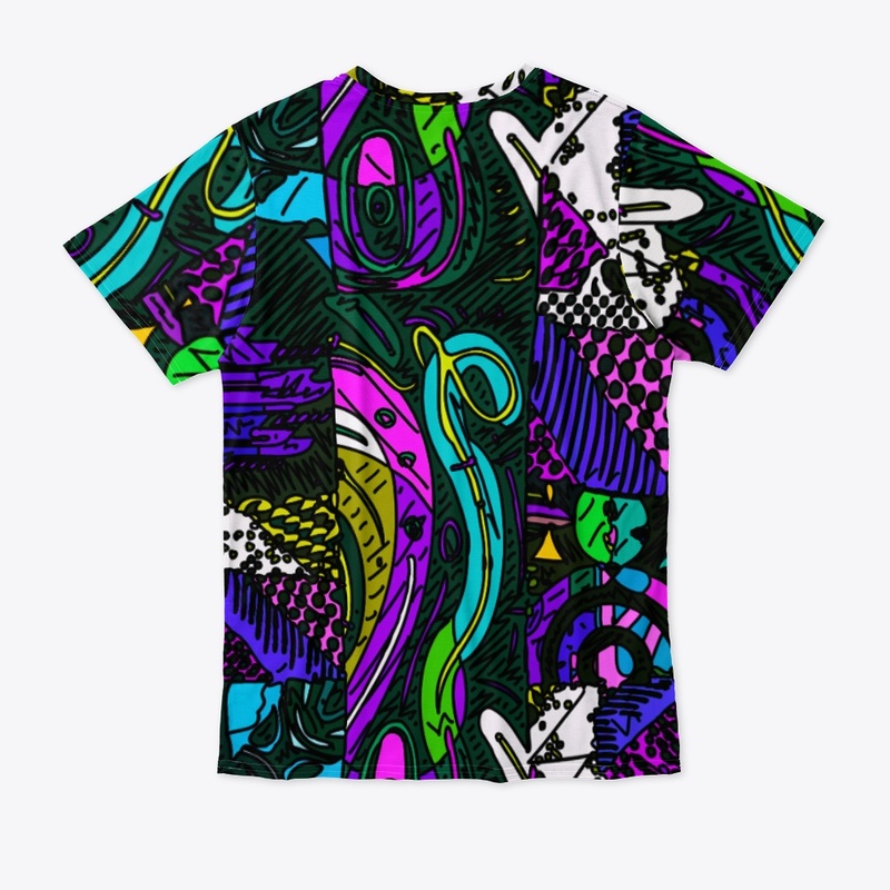Multicolor Geometric Abstract Pattern