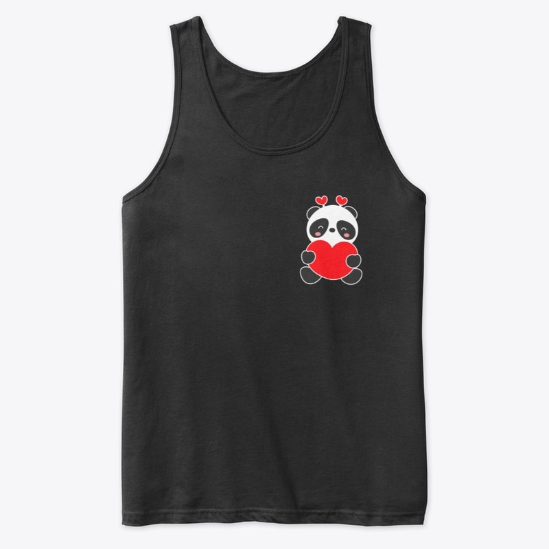 red heart Panda lover | heart lover