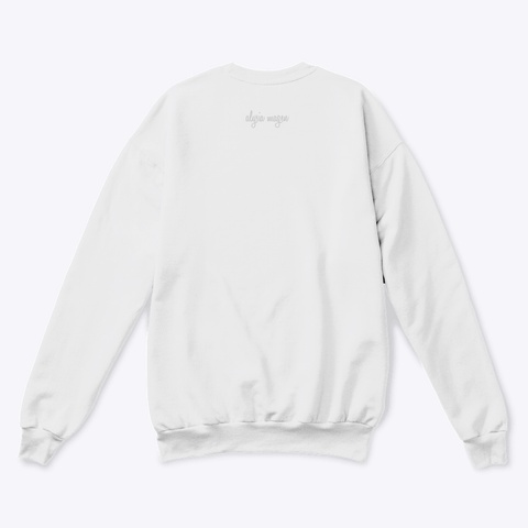 Look Back At It White  T-Shirt Back