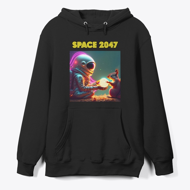 Spaceman and squirrel design