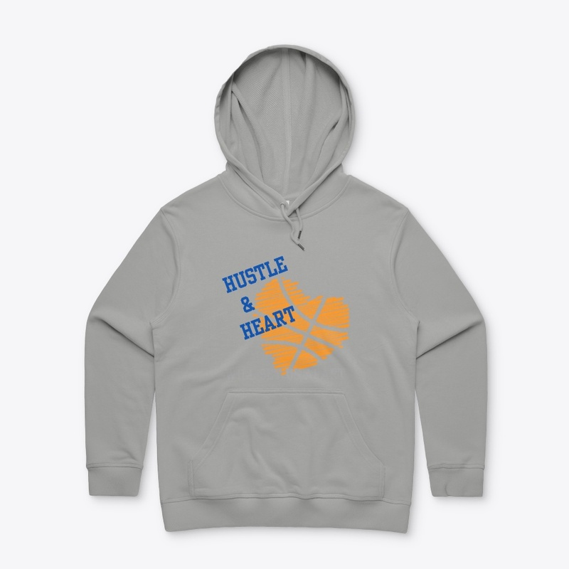 Hustle and Heart Basketball Mom 