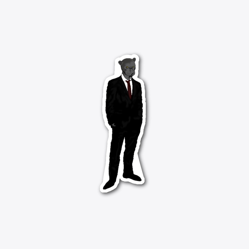 Panther in suit