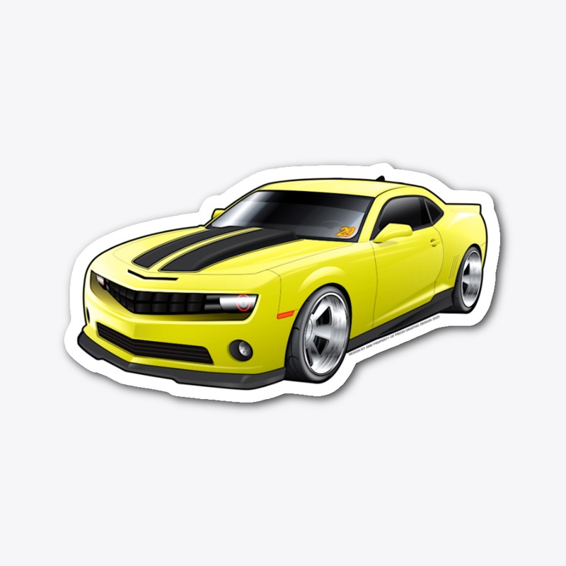 5th Gen American Muscle Car Graphic