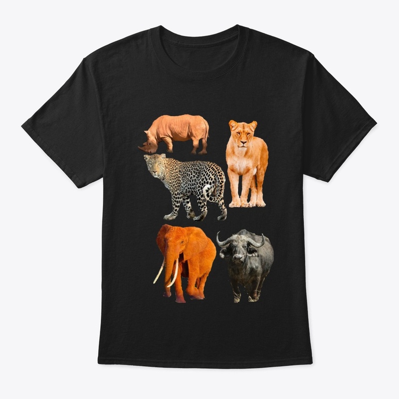 BIG FIVE WILDLIFE SAFARI TSHIRTS