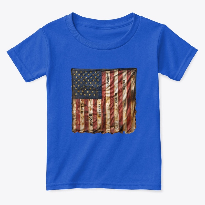 Duty Honor Country Flag - Toddler Classic Tee - Toddler Classic Tee - Toddler Classic Tee - Toddler Classic Tee
