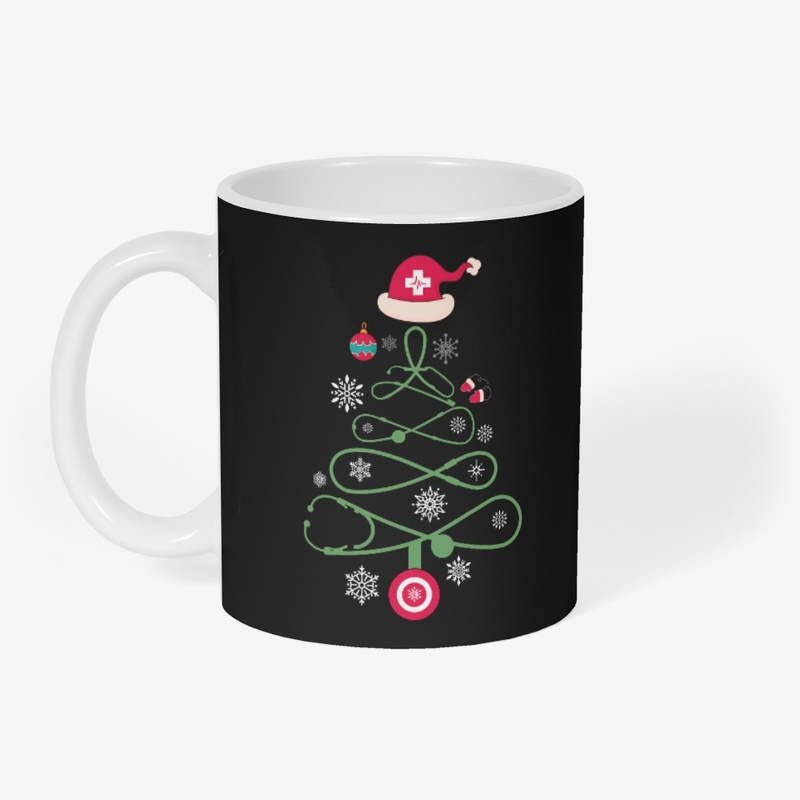 Stethoscope Christmas Tree Nurse Holiday