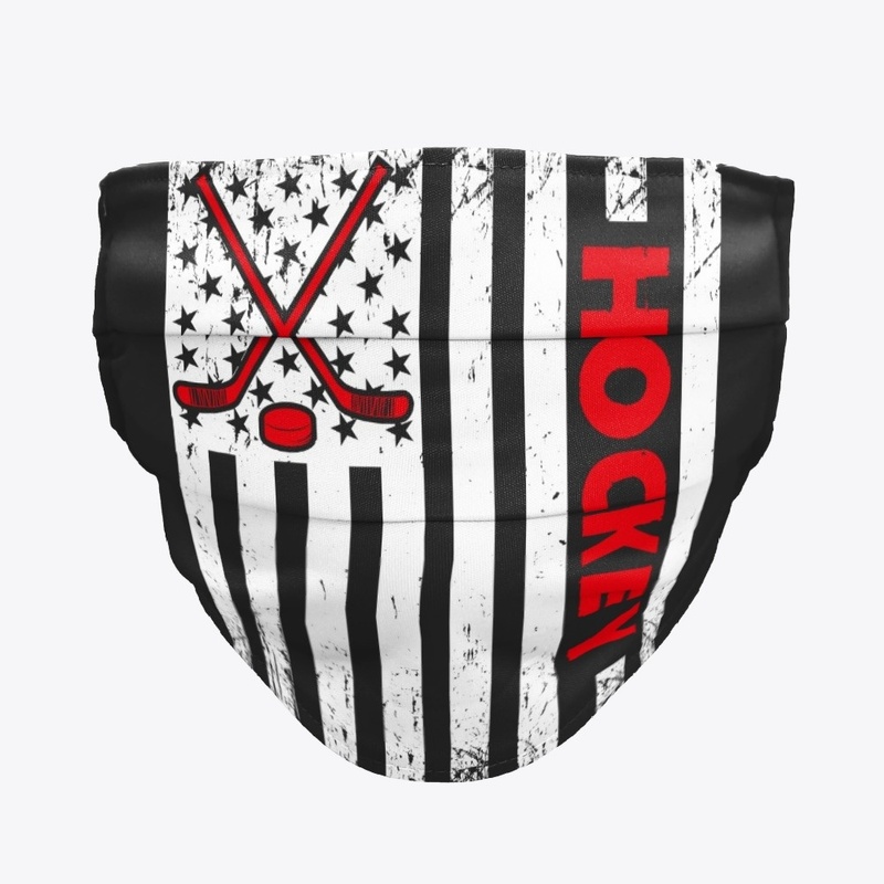 Hockey Stick American Flag USA Gifts