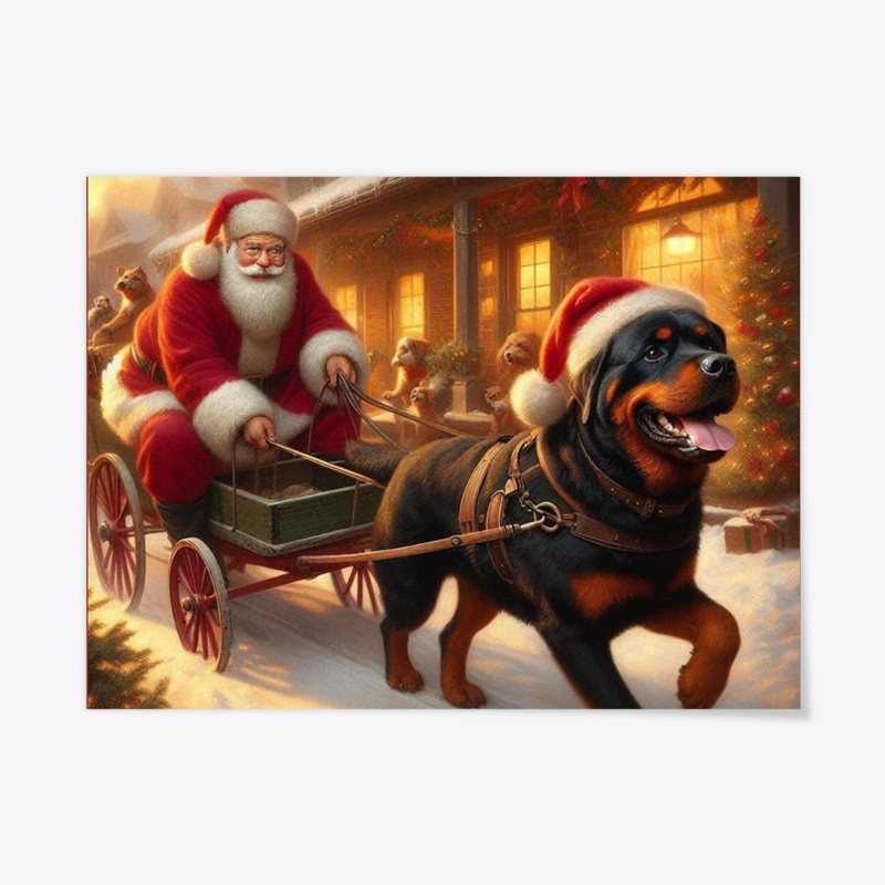 Rottweiler Santa