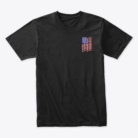 Red, White, And Brew Black T-Shirt Front