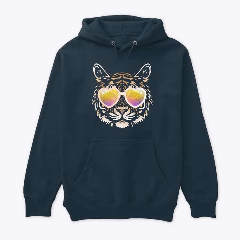 Cute Tiger in Sunglasses (Colored+sg05)
