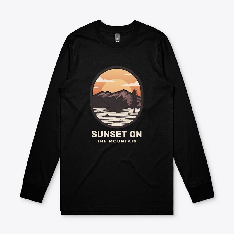 sunset on mountain