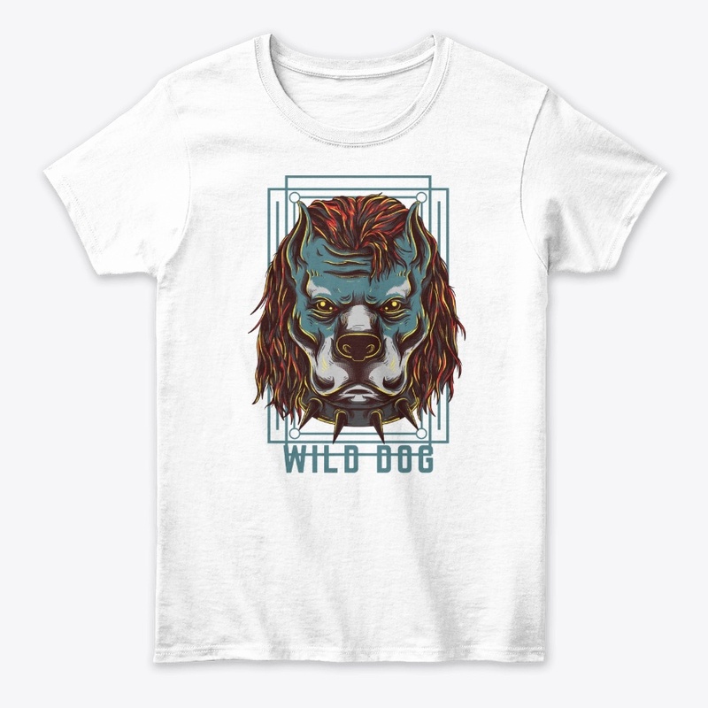 Wild dog Design T-shirt