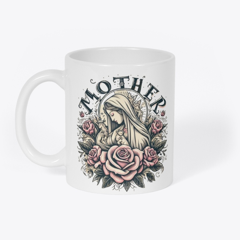 i love mother with flower