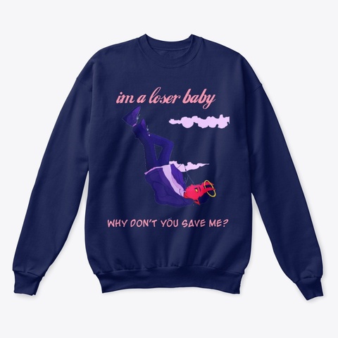 Jalen Tyree   Loser Navy  T-Shirt Front