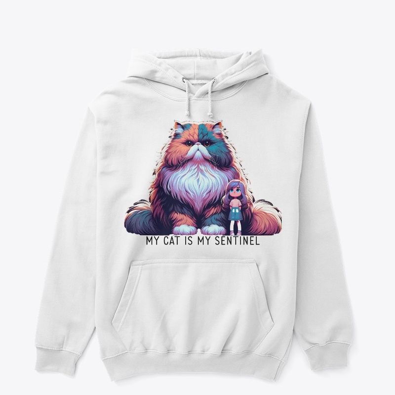 My Cat Is My Sentinel White