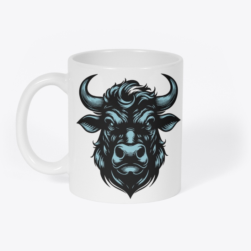 Striking Angry Cow Graphic