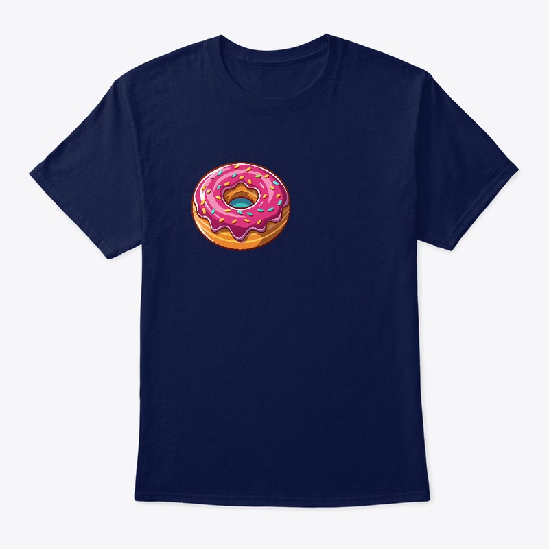 donut with pink glaze, donut, vector
