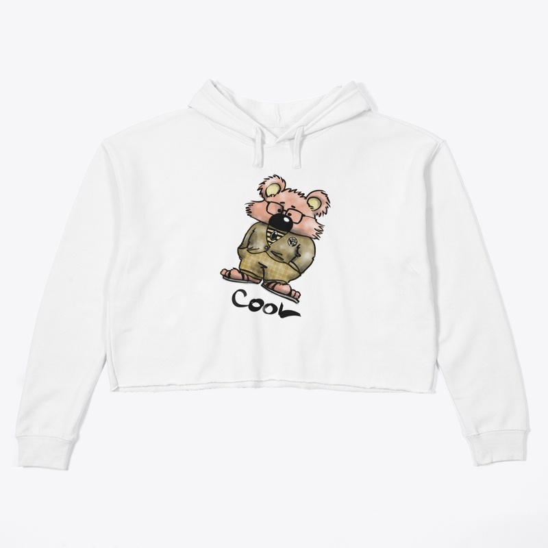Crop Hoodie Happy Cool