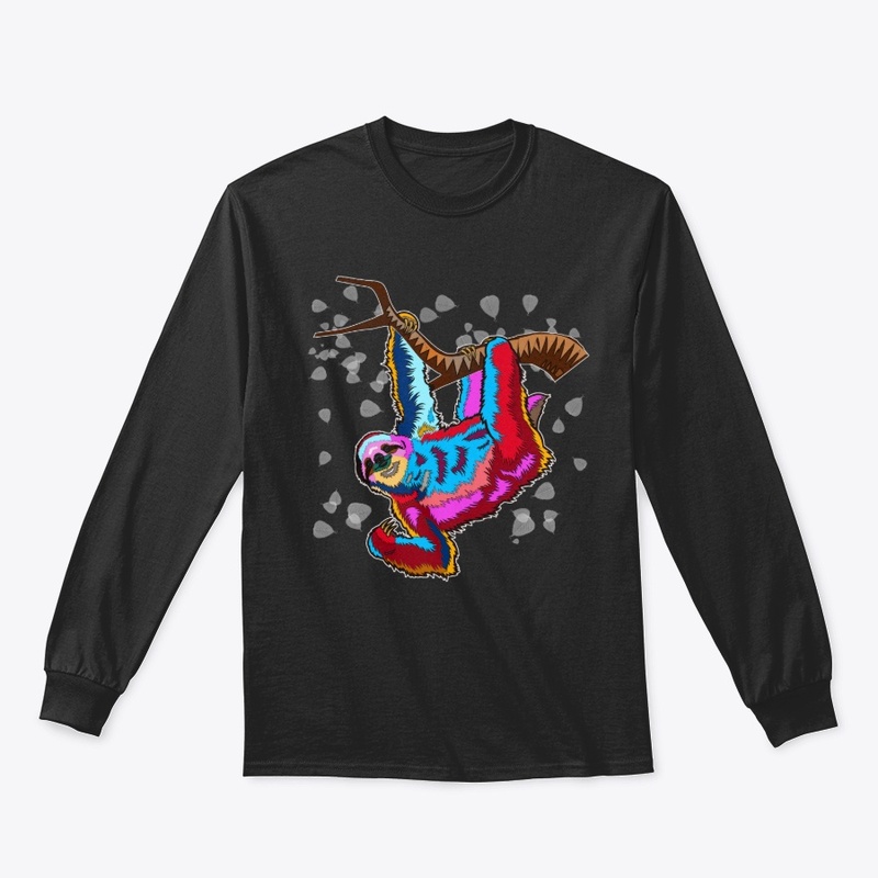 Pop-art Tree Hanging Sloth 