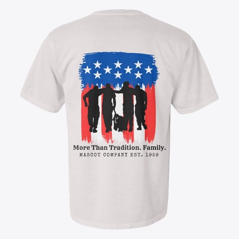 More Than Tradition. Family. White Camiseta Back
