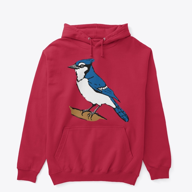 Blue Jay bird on a branch 