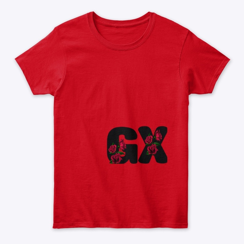 Women’s t shirt red flower