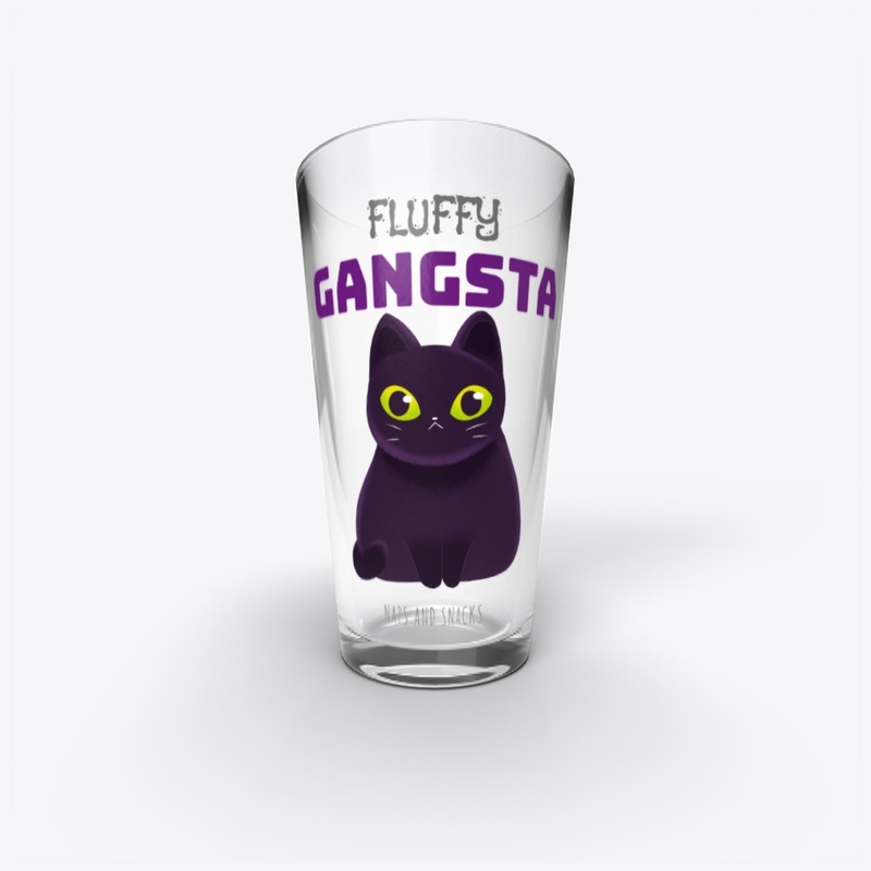 Graphic Cat- Fluffy Gangsta