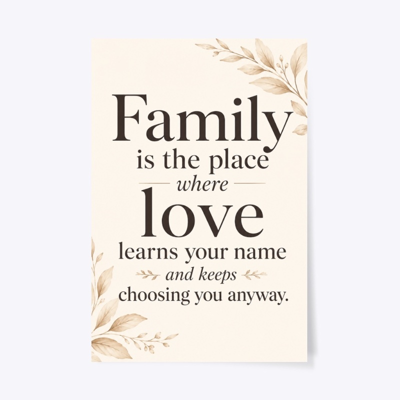 Chosen Anyway Family Art