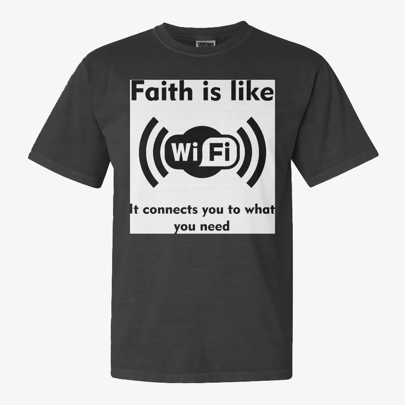 Faith is like Wi-Fi Unisex Hoodie