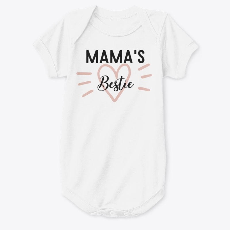 Mama's Bestie Heart Onesie