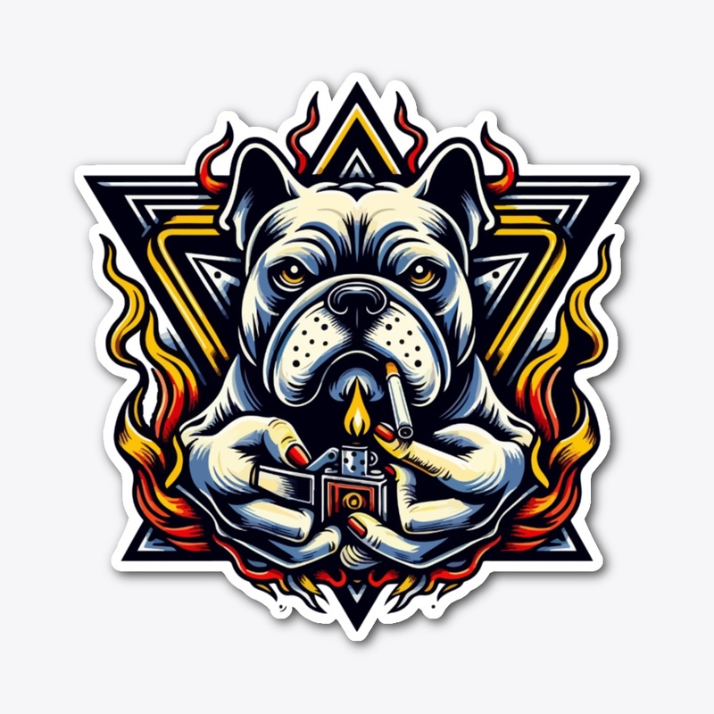 smoking dog