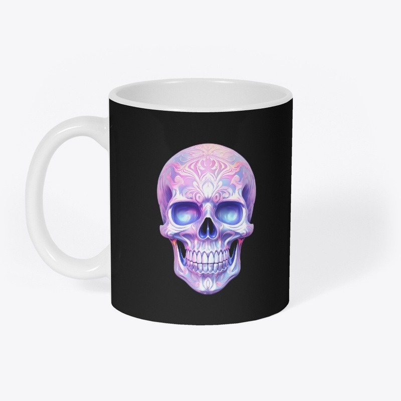 Pink and purple skull