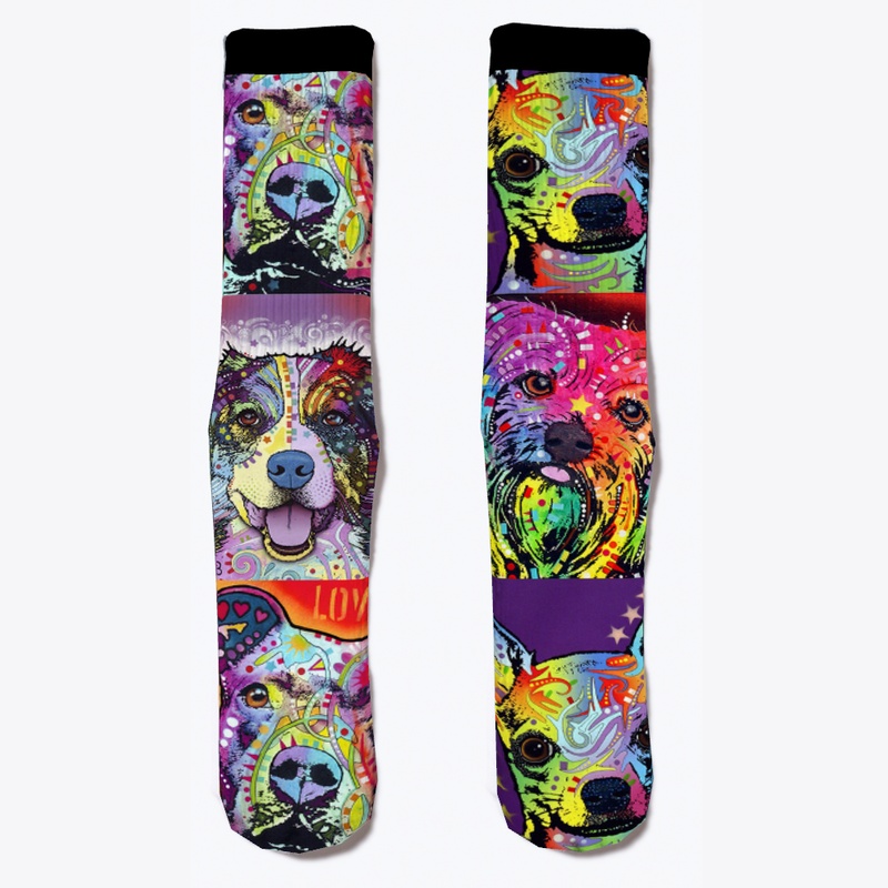 Colorful Dogs Socks 