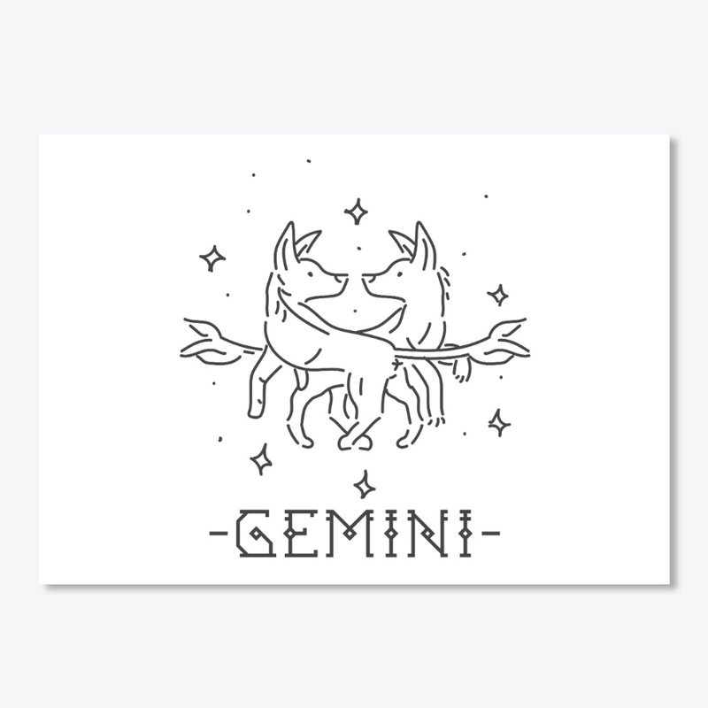 Gemini Zodiac Sign Dog