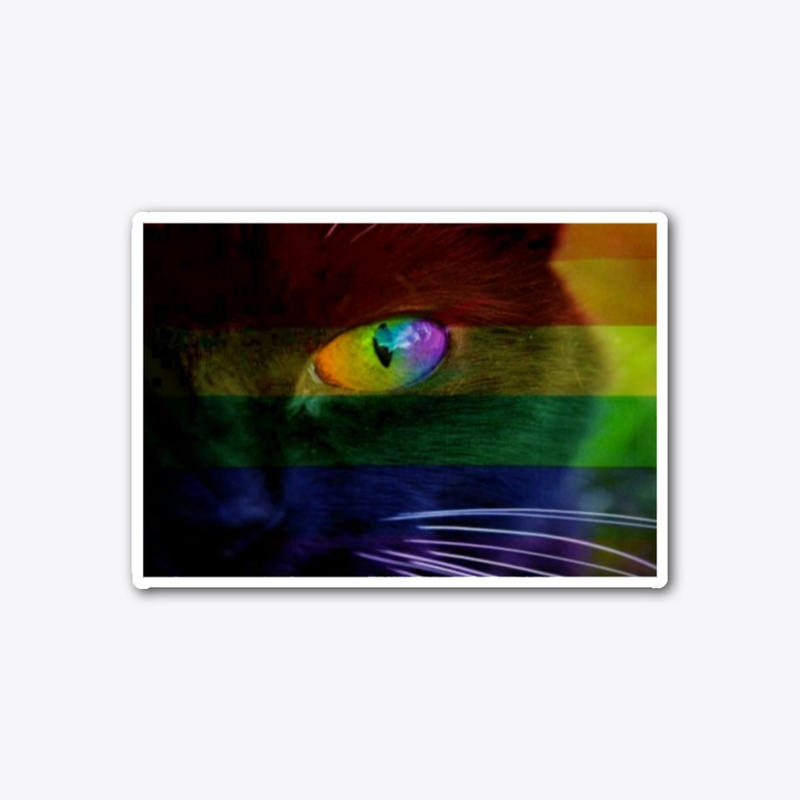 LGBT Rainbow Cat Eye