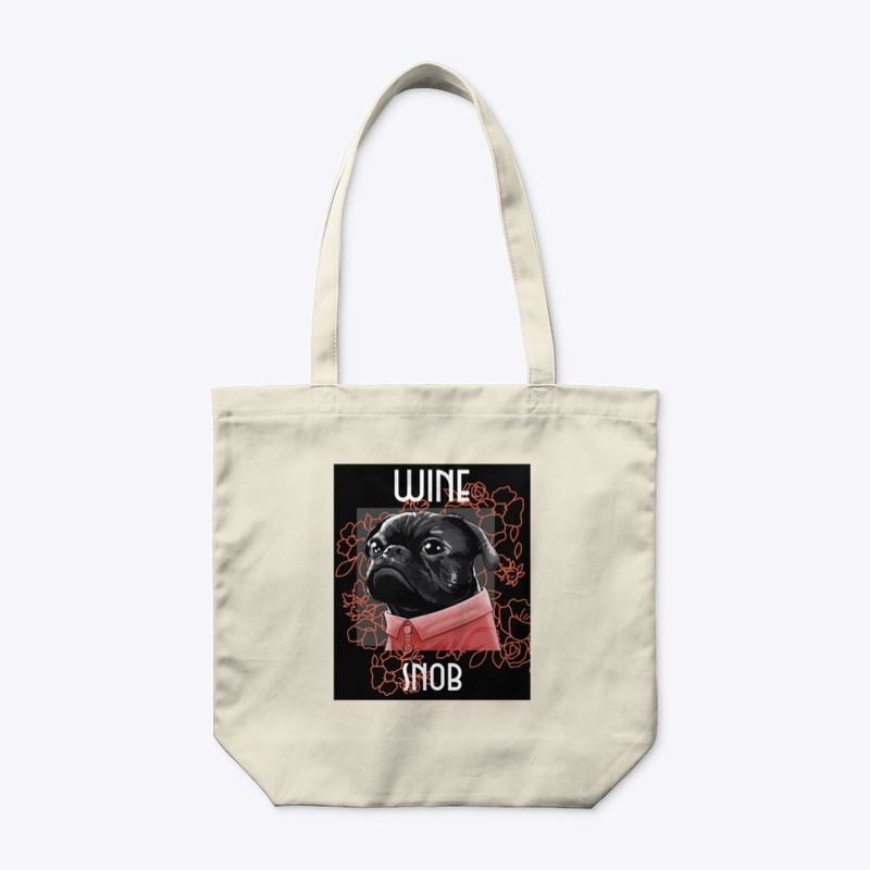 Wine Snob Pug