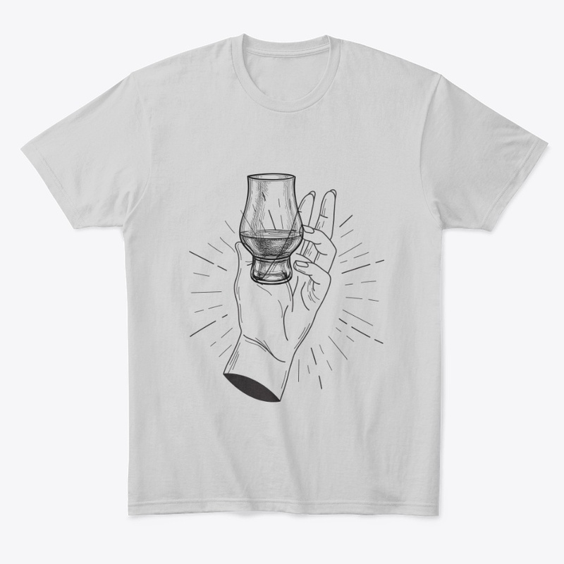 Vintage Whisky Glass Being Held