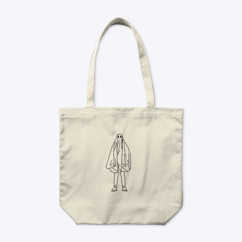 Large Icon Ghostie Black on White