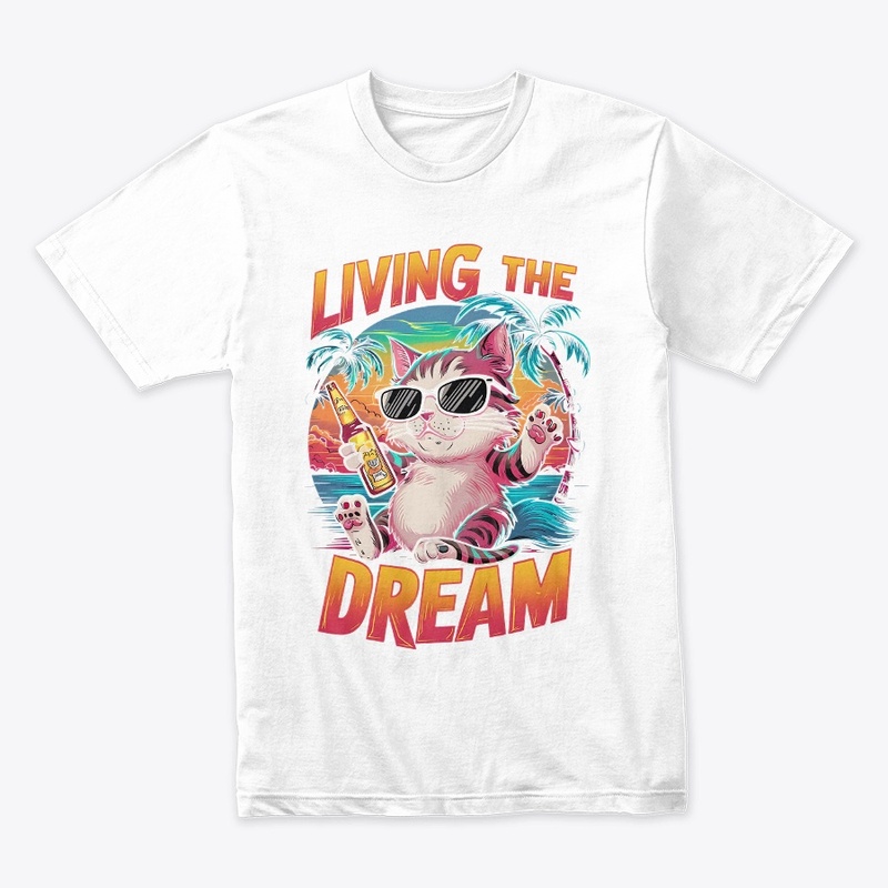 Cat Dream t-shirt design